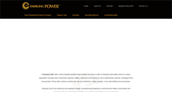 Desktop Screenshot of emergingpower.com